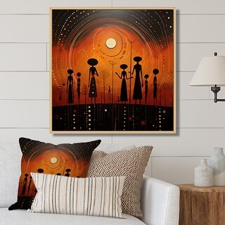 Designart "African Tribes Ancient Traditions VII" African Tribes Framed